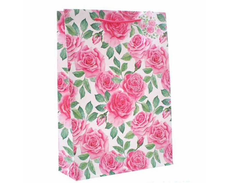 Linoows Tragetasche 10 Stück Geschenktüten rosa Rosen Rosenblüten Tüten, 10 Große Papiertragetaschen Rosenblüten Linoows Tragetasche 10 Stück Geschenktüten rosa Rosen Rosenblüten Tüten, 10 Große Papiertragetaschen Rosenblüten von Linoows