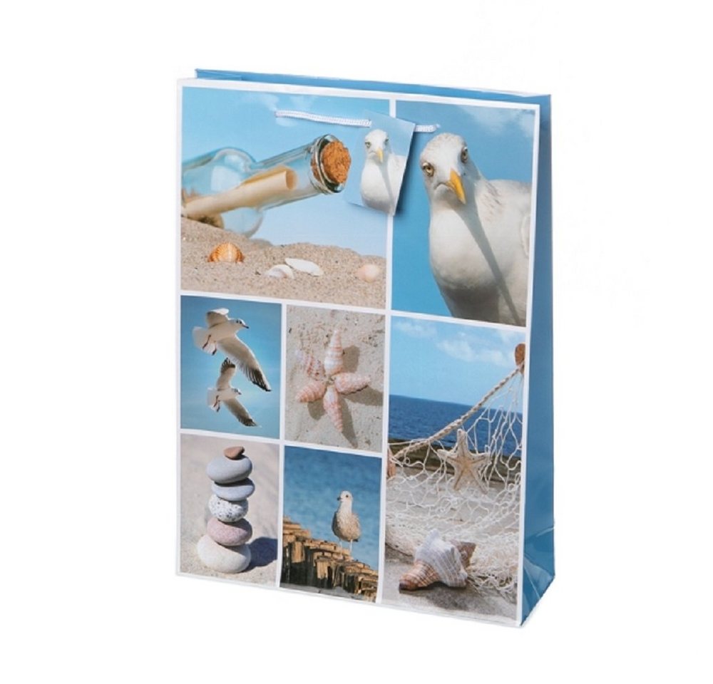 Linoows Tragetasche 10 Stück maritime Geschenktüten Flaschenpost Tüten, Große Papiertragetaschen Linoows Tragetasche 10 Stück maritime Geschenktüten Flaschenpost Tüten, Große Papiertragetaschen von Linoows