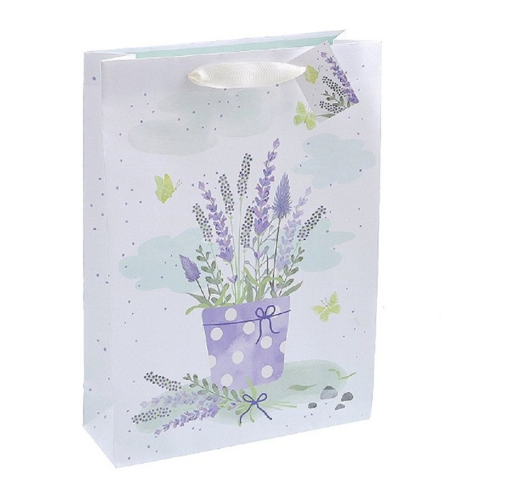 Linoows Tragetasche 10 x Geschenktüte, Papiertüten, Tragetaschen `Lavendel`, Große Papiertragetaschen Linoows Tragetasche 10 x Geschenktüte, Papiertüten, Tragetaschen `Lavendel`, Große Papiertragetaschen von Linoows