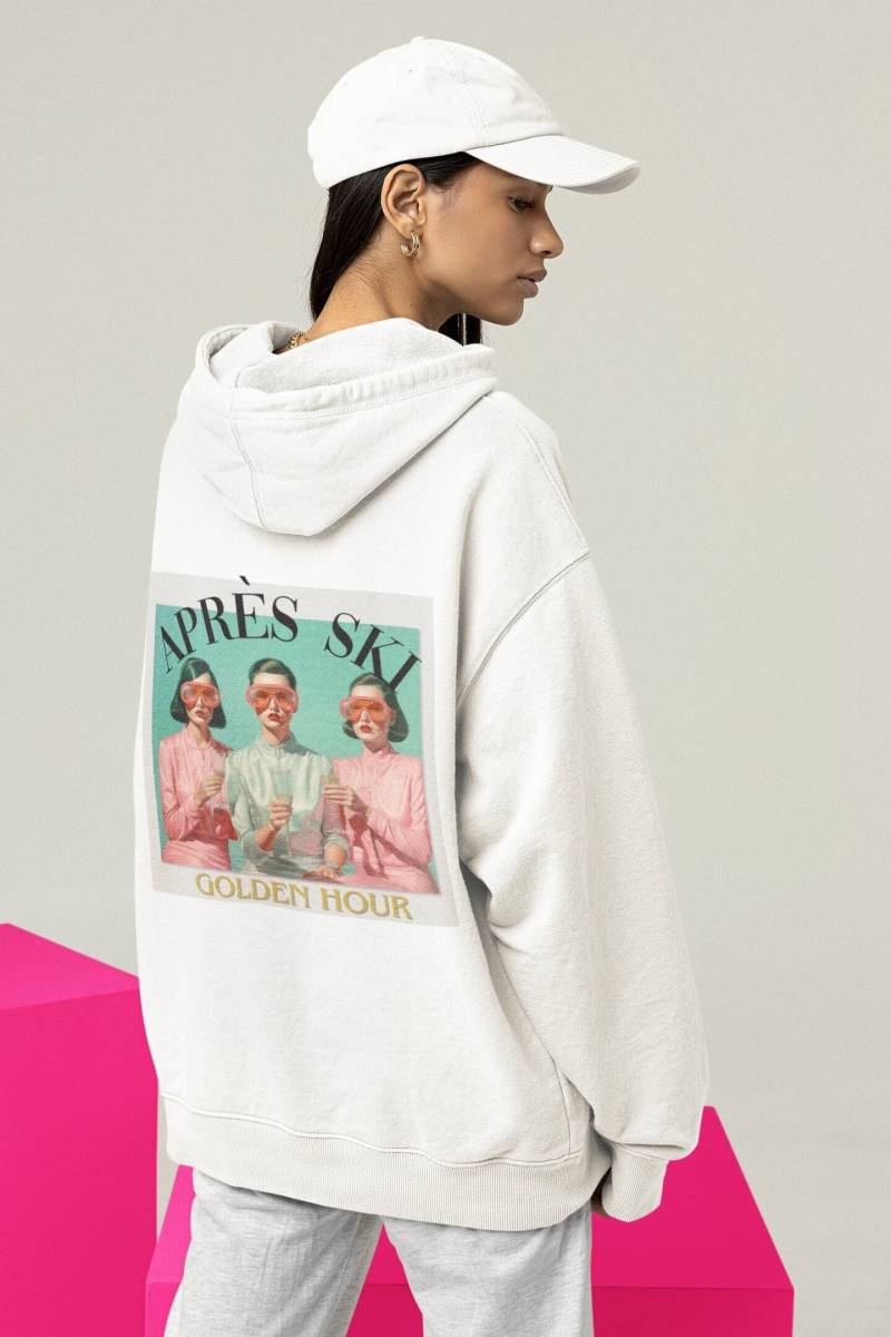 Apres Ski Hoodie Us, Retro Ski Hoodie, Hoodie En Vougue, Apres Party Clothes, Woman, Ski Oversized Apres von LinoundPolly