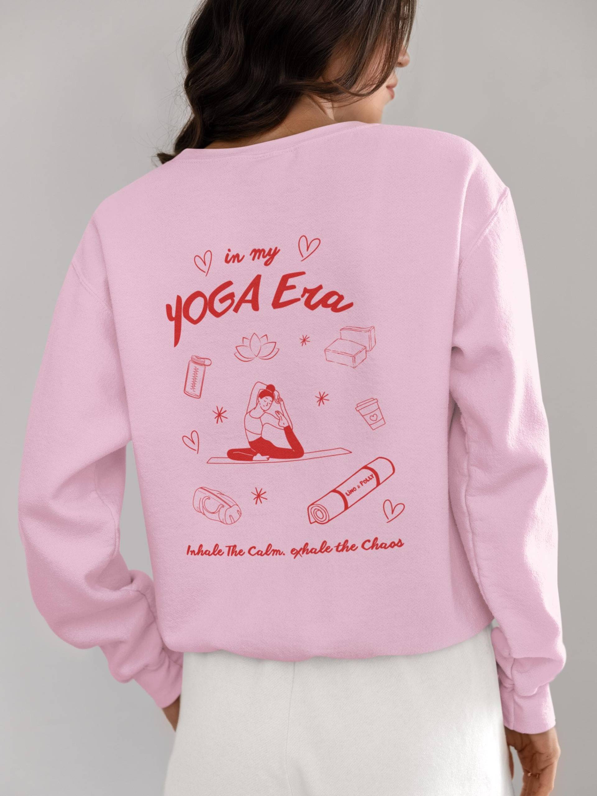 Yoga Pullover, Sweater Für Yoga, Meditation & Everyday Wear, Geschenk Liebhaber, Inhale Exhale Yoga Pulli, Cozy Chill Sweater, Yogis von LinoundPolly