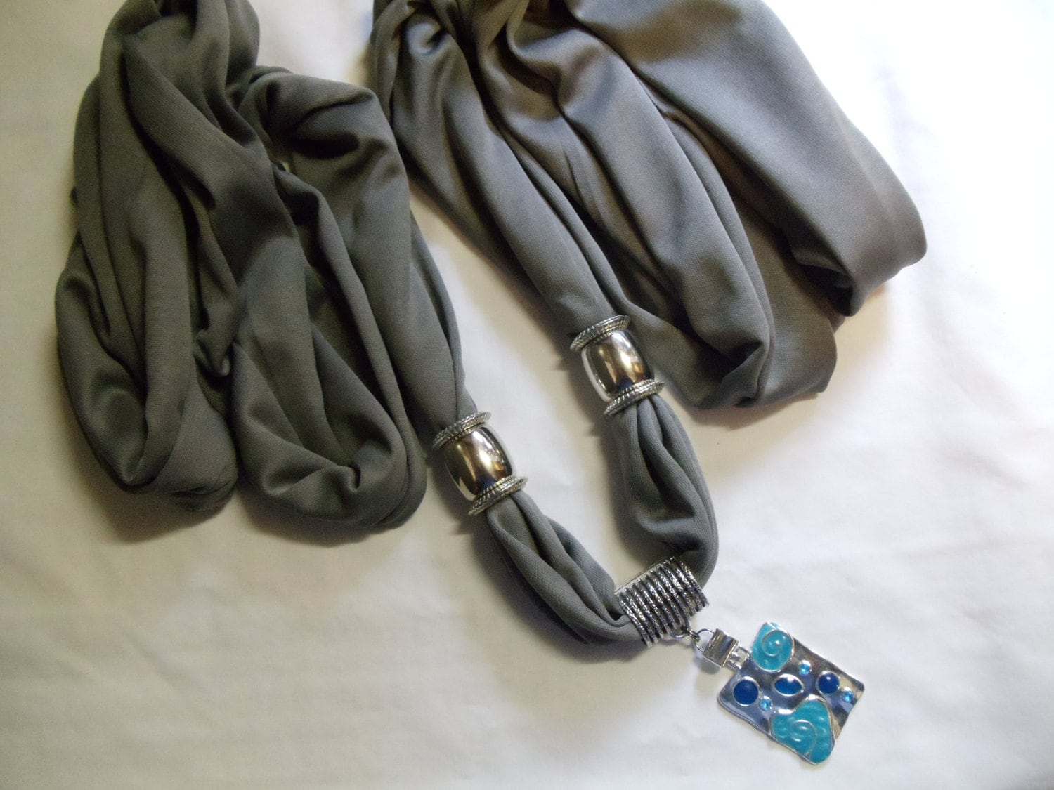 82" Sand-Schal Mit Rechteckigen Anhänger, Schal, Rechteckig von LinsFinalTouch