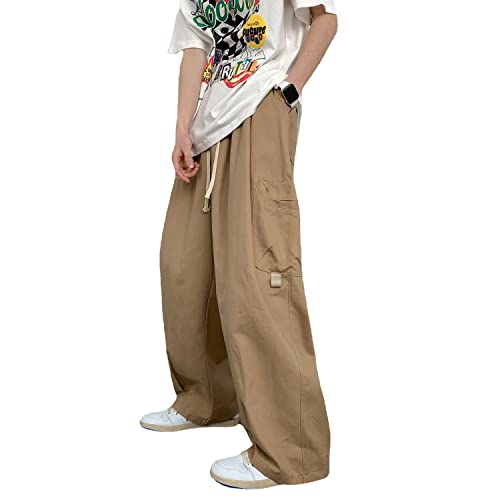 Linsennia Cargohose Herren Baggy Cargo Pants Y2k Parachute Pants Breite Jogginghose Relaxed Fit Streetwear Gothic von Linsennia