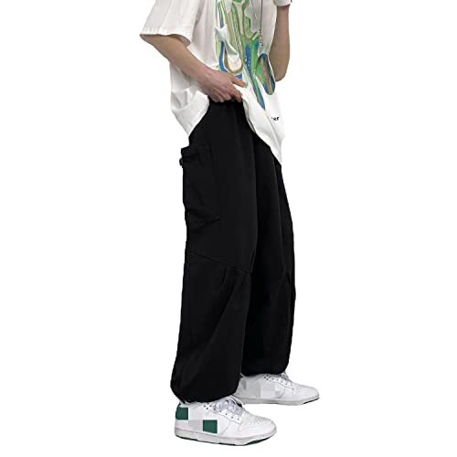 Linsennia Cargohose Herren Baggy Cargo Pants Y2k Parachute Pants Breite Jogginghose Relaxed Fit Streetwear Gothic von Linsennia