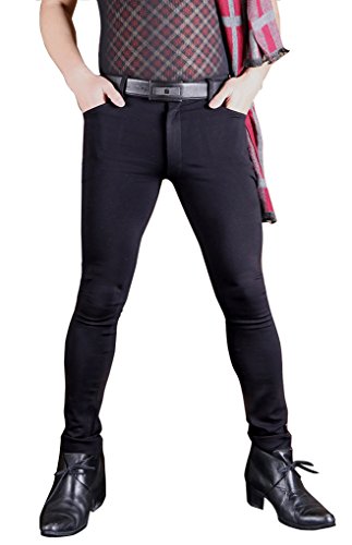 LinvMe Herren Jeggings Oberschenkel Super Elastische Plus Size Dehnbare Pencil Hose L von LinvMe