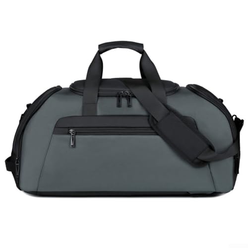 Travel Ready Fitness Tasche mit speziellem Schuhfach, wasserabweisendes Design für Herren, Wie abgebildet, Gray green von Lioaeust
