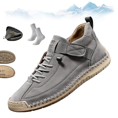 Elira Bequeme, StüTzende Sneakers, Novae Fashion Schuhe mit FußGewöLbeunterstüTzung, Unisex BarfußSchuhe Wasserdicht, Slip on Sneakers, Ideal für Alle Jahreszeiten(H,46) von Liocwocne