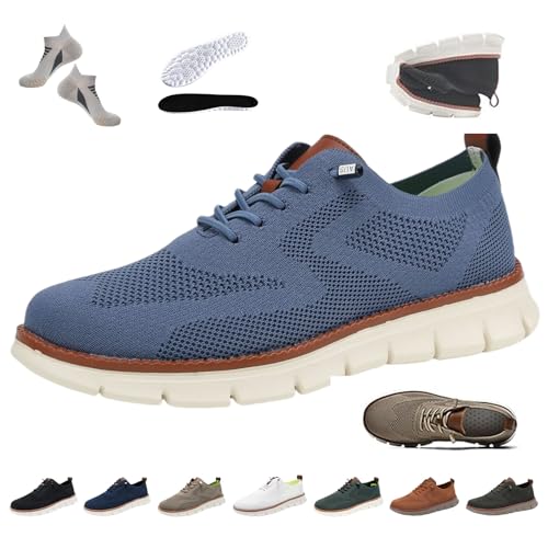 Liocwocne UrbanFit – UltraKomfort Sneaker, Breeze Urban Schuhe Herren, Stilvolle Schuhe für Bessere Gesundheit, Atmungsaktiv & rutschfest, Erleben Sie Ultimativen Komfort und Sti(Blau,48) von Liocwocne