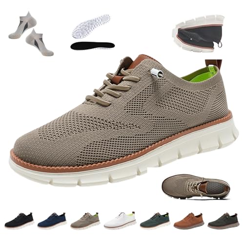 Liocwocne UrbanFit – UltraKomfort Sneaker, Breeze Urban Schuhe Herren, Stilvolle Schuhe für Bessere Gesundheit, Atmungsaktiv & rutschfest, Erleben Sie Ultimativen Komfort und Sti(Khaki,48) von Liocwocne