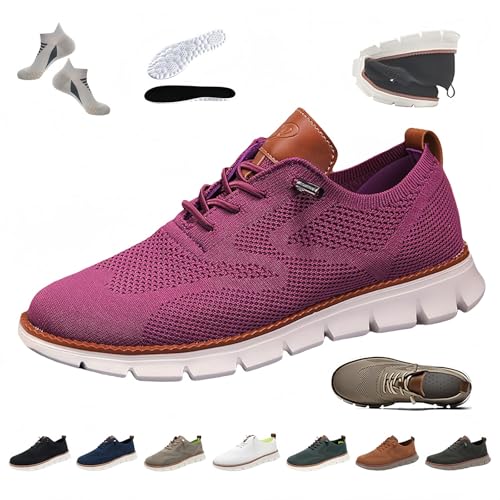 Liocwocne UrbanFit – UltraKomfort Sneaker, Breeze Urban Schuhe Herren, Stilvolle Schuhe für Bessere Gesundheit, Atmungsaktiv & rutschfest, Erleben Sie Ultimativen Komfort und Sti(Lila,47) von Liocwocne