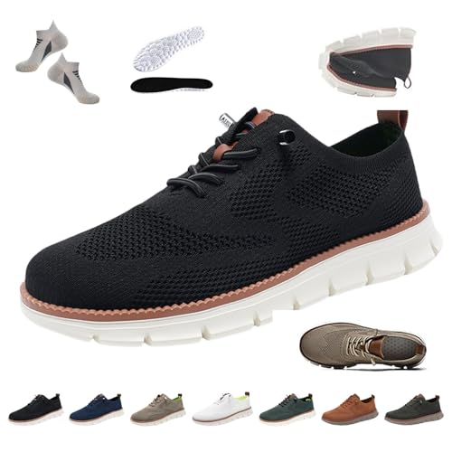 Liocwocne UrbanFit – UltraKomfort Sneaker, Breeze Urban Schuhe Herren, Stilvolle Schuhe für Bessere Gesundheit, Atmungsaktiv & rutschfest, Erleben Sie Ultimativen Komfort und Sti(Schwarz,40) von Liocwocne