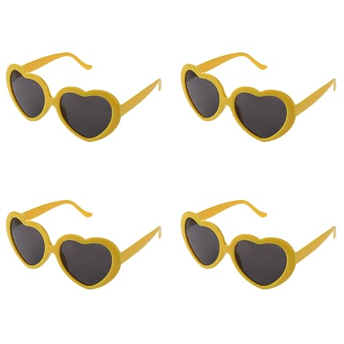 Lioggyet 4X Mode Lustige Sonnenbrille - SOmmer Liebe Form Sonnenbrille - SOnnenbrille Gelb Lioggyet 4X Mode Lustige Sonnenbrille - SOmmer Liebe Form Sonnenbrille - SOnnenbrille Gelb von Lioggyet
