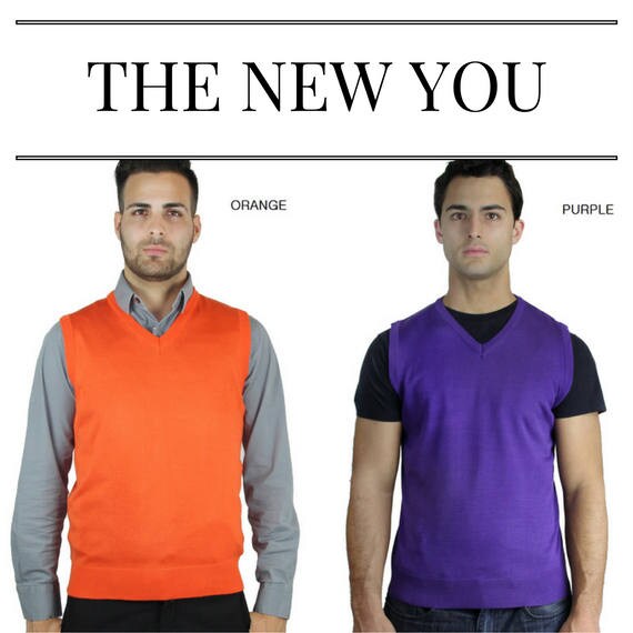 Herren Solid Sweater Weste | Sommerfarben von Liokoinc