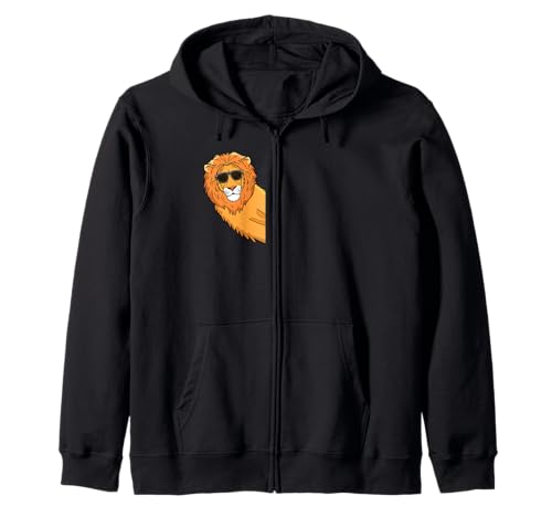 Cool Lion Lover Wild Cat Lion für Kinder Kapuzenjacke von Lion Gifts For Men & Women