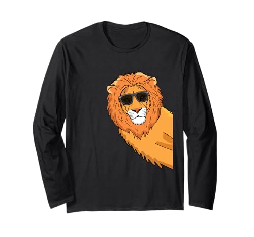 Cool Lion Lover Wild Cat Lion für Kinder Langarmshirt von Lion Gifts For Men & Women