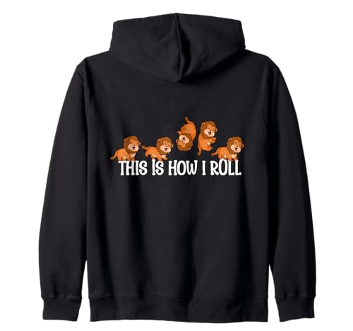 Lustiger Löwenliebhaber Kinder Männer Wildcat Löwe Kapuzenjacke von Lion Gifts For Men & Women