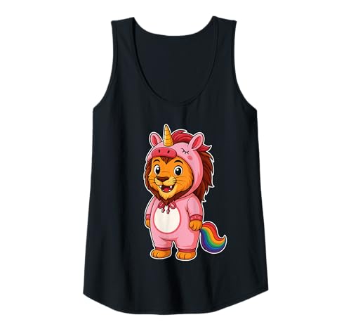 Damen Kawaii Löwe im Einhorn Kostüm für Mädchen Kinder Einhorn Liebhaber Tank Top Damen Kawaii Löwe im Einhorn Kostüm für Mädchen Kinder Einhorn Liebhaber Tank Top von Lion In Unicorn Costume Kawaii Design