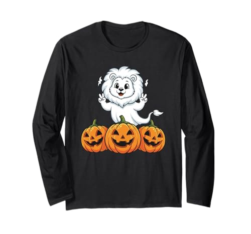Lustiger Löwen-Geist Kürbis Boo Halloween Kinder Herren Damen Langarmshirt Lustiger Löwen-Geist Kürbis Boo Halloween Kinder Herren Damen Langarmshirt von Lion Lovers Halloween Ghost Pumpkin Outfits