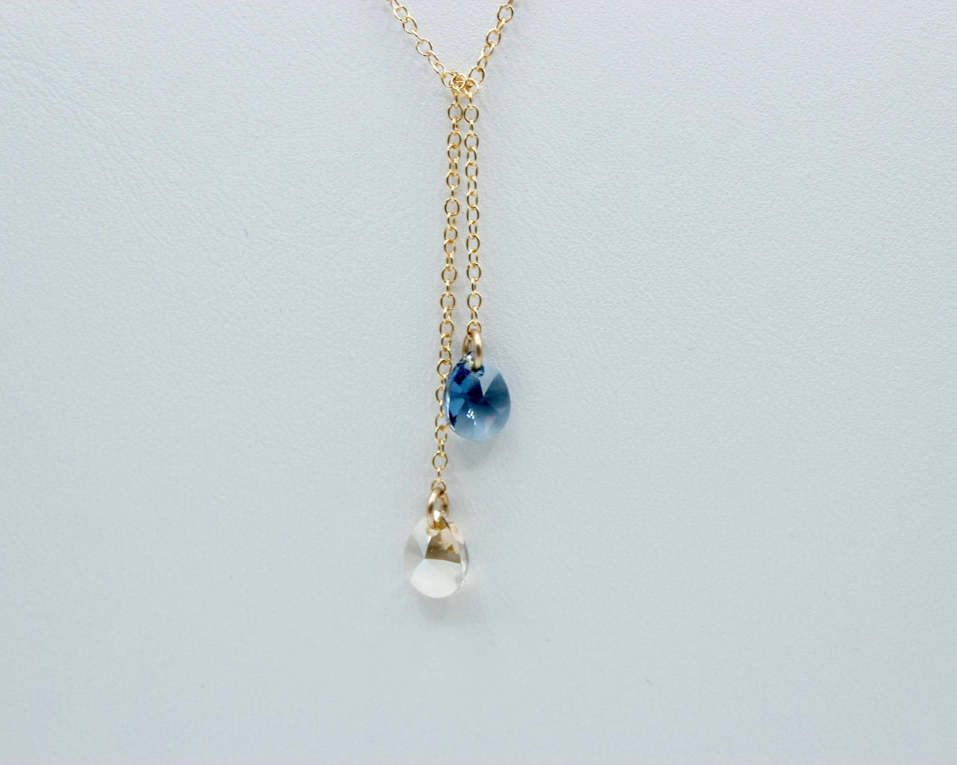 Einfache Gold Lariathalskette, Zarte Brautjungfer Elegante Lasso Halskette Einfache Gold Lariathalskette, Zarte Brautjungfer Elegante Lasso Halskette von LionTideJewelry