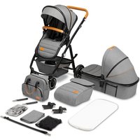 lionelo Kombikinderwagen Amber 2 in 1 Grey Stone von Lionelo