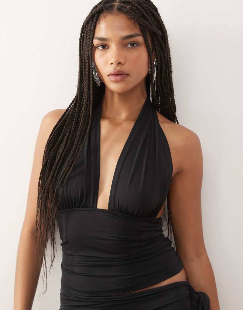 Lioness - Safari - Neckholder-Oberteil in Schwarz mit tiefem Ausschnitt, Kombiteil von Lioness