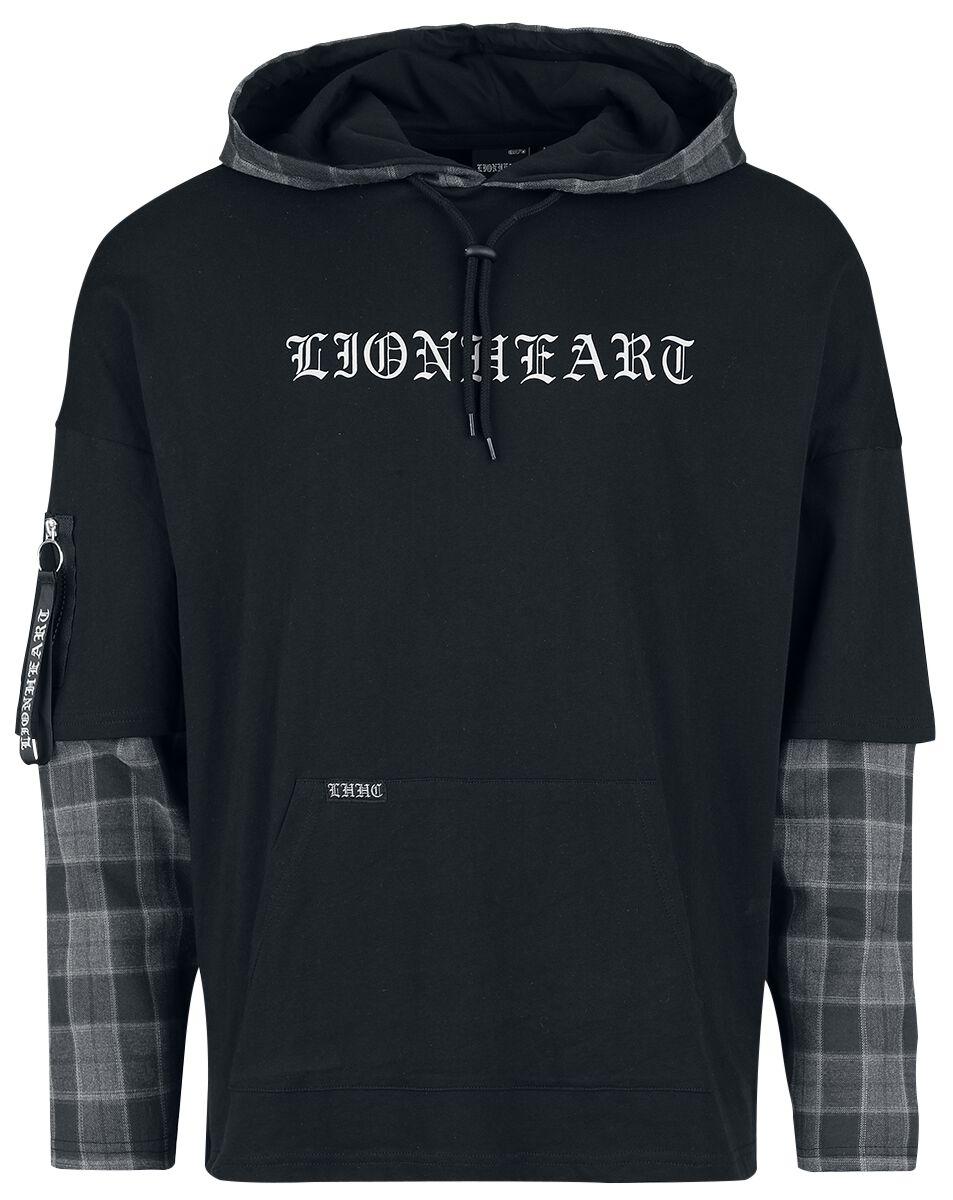 Lionheart Langarmshirt - EMP Signature Collection - Oversize - S bis 3XL - für Männer - Größe L - schwarz/grau  - EMP exklusives Merchandise! von Lionheart