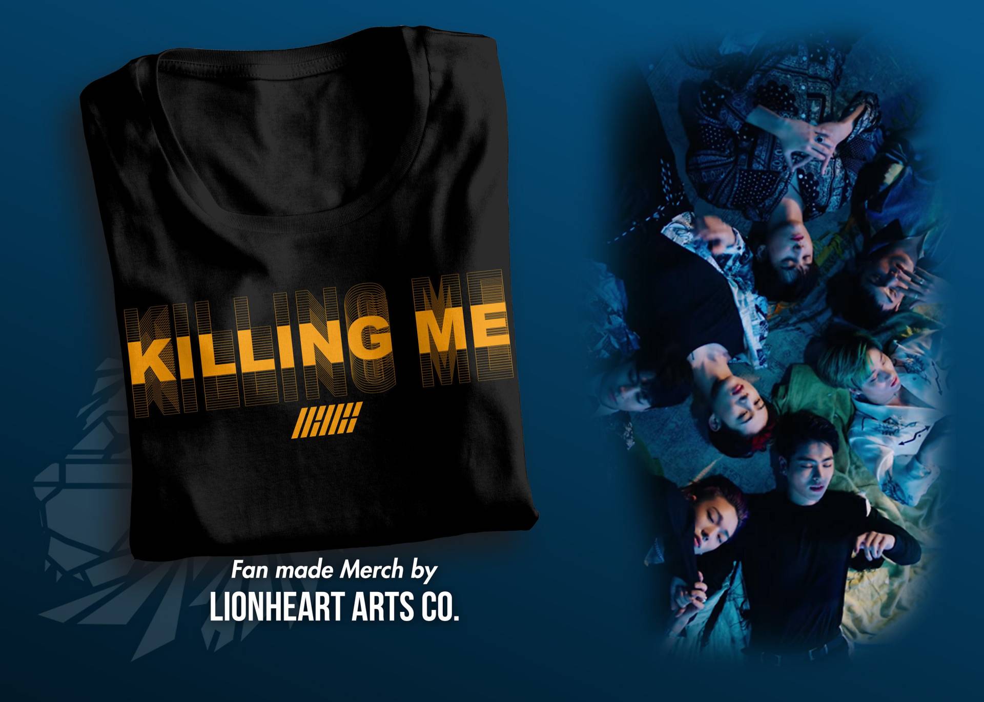 Ikon "Killing Me" 죽겠다 Kurzarm Unisex T-Shirt, Fan Made Shirt, Kpop T von LionheartArtsCo