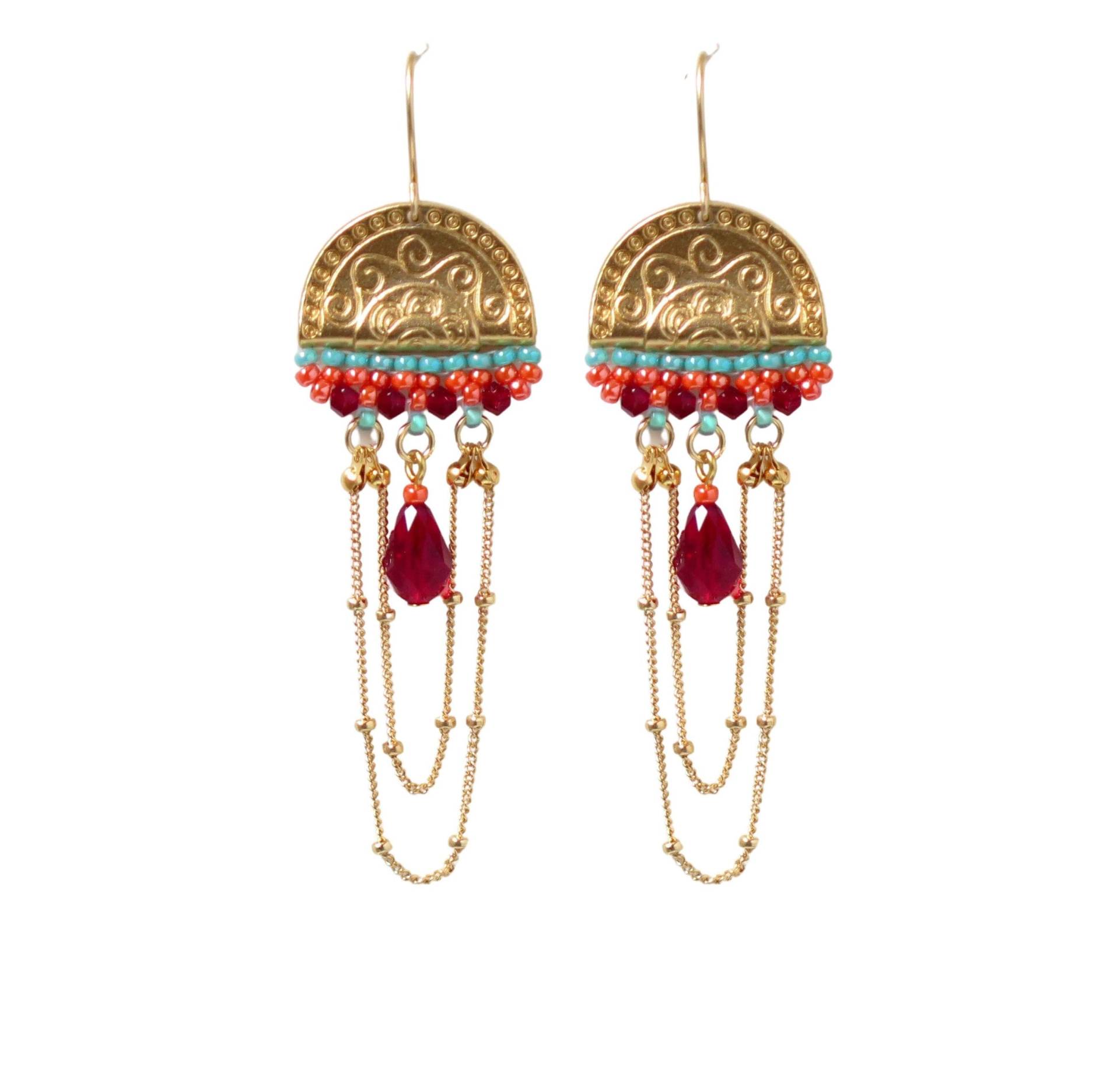 Lange Chandelier Ohrringe Mit Swarovski Kristall von LioraBJewelry