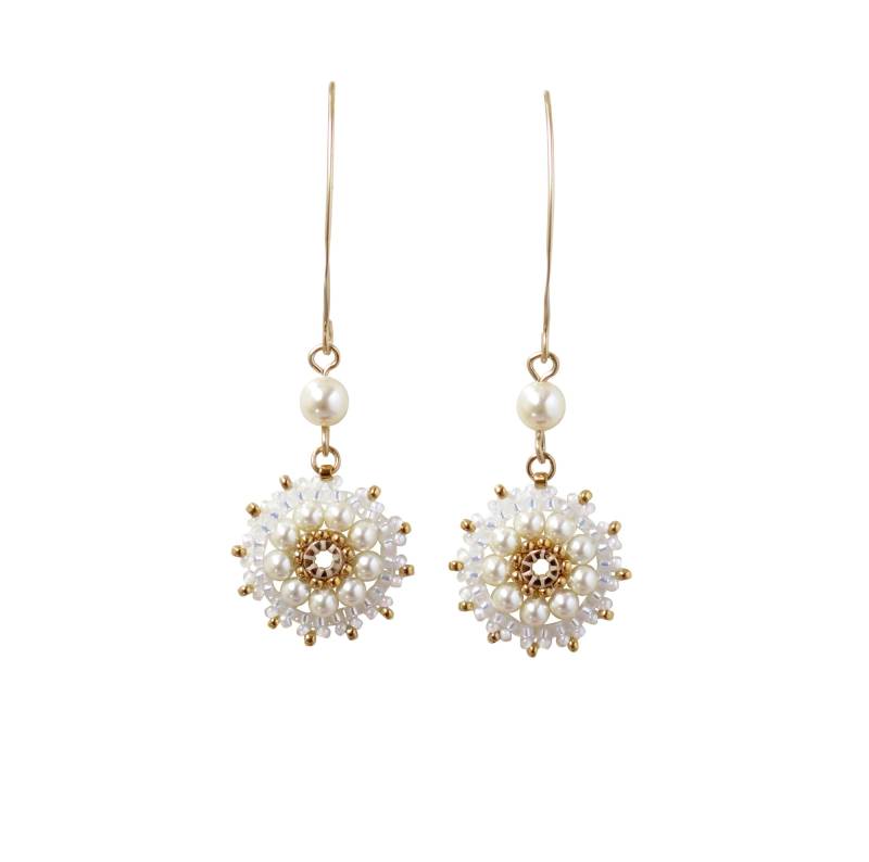 Ohrringe Mit Swarovsky Perlen, Brautschmuck von LioraBJewelry