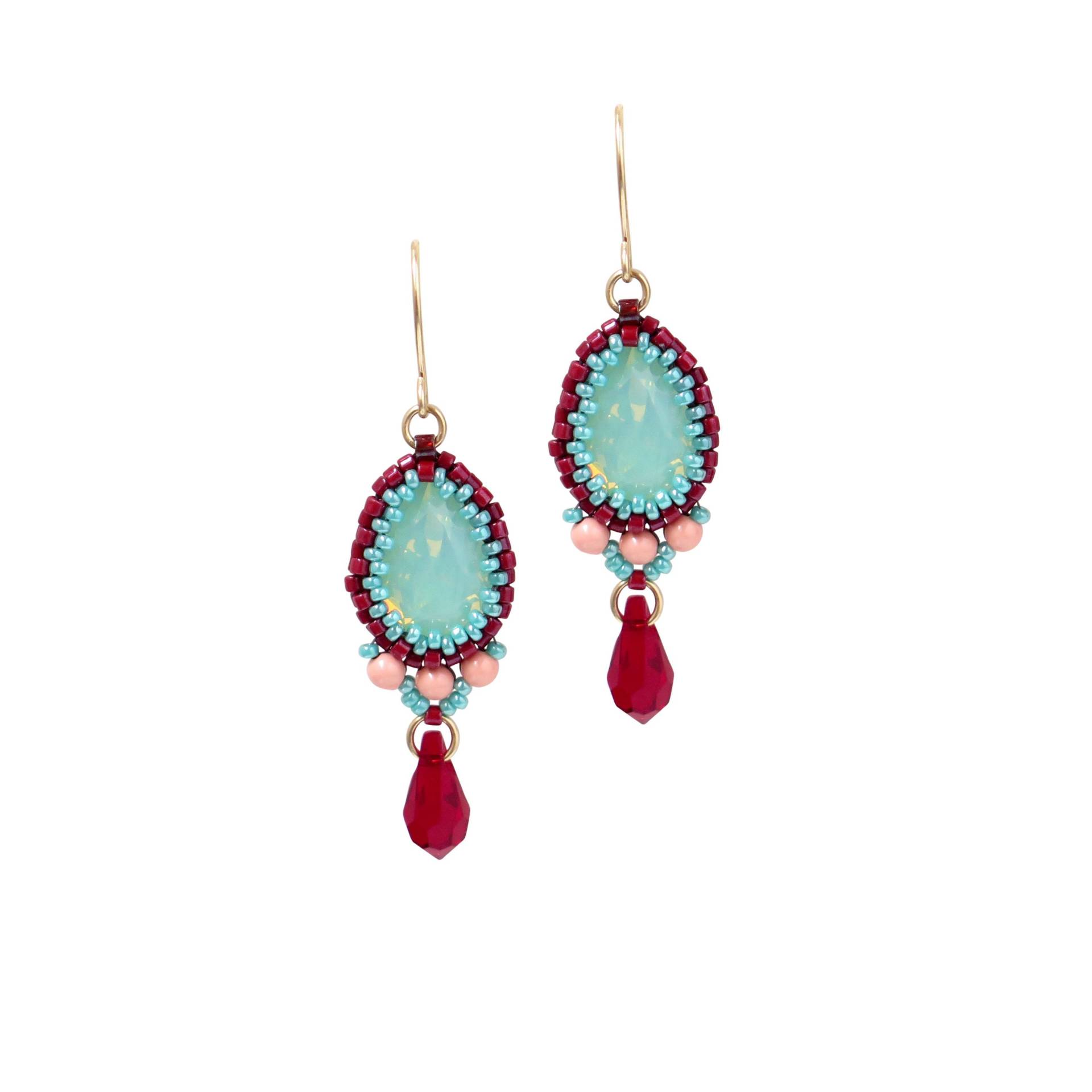 Tropfenohrringe, Hängende Kristallohrringe von LioraBJewelry