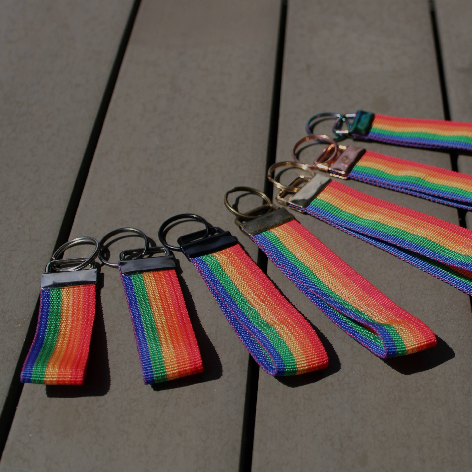 Regenbogen Schlüsselanhänger Stolz Lgbtq Handgelenkband von Liottus