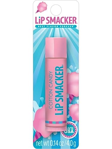 Lip Smacker Cotton Candy, aromatisierter Lippenbalsam für Kinder, Besonders Feuchtigkeitsspendend und Erfrischend. Transparent, 1 Stück von Lip Smacker