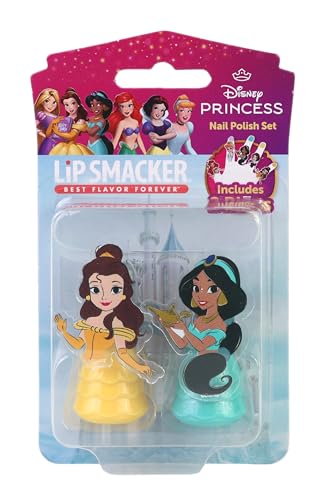 Lip Smacker Disney Princess, 2-teiliges Nagellack-Set für Mädchen mit Belle & Moana Motiv, Geschenkedition 2025 von Lip Smacker