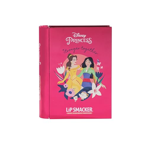 Lip Smacker Disney Princess Beauty Book Tin, Disney Princess Lip Smacker Beauty Book Tin, mit Lippenstiften, Gloss, Cremes und Nagellacken für einen echten Prinzessinnen-Look von Lip Smacker