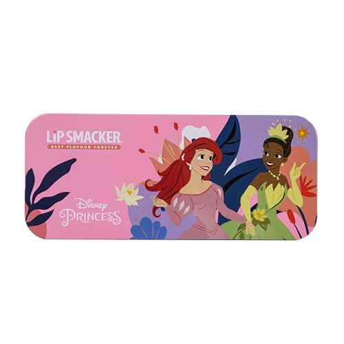 Lip Smacker Disney Princess Nail Polish Tin Set, ein Nagellack-Geschenkset für Kinder, das 3 Nagellackfarben und von Prinzessinnen inspirierte Aufkleber für den Perfekten Prinzessinnen-Look enthält von Lip Smacker