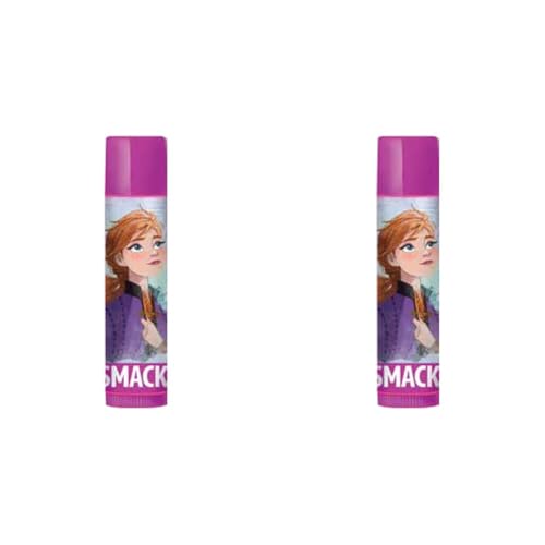 Lip Smacker Disney's Frozen Collection, Anna Einzelner Lippenbalsam für Kinder, Sicher in der Anwendung und Farbfrei für ein natürliches Finish, Optimistisch Beeren Geschmack (Packung mit 2) von Lip Smacker