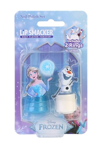 Lip Smacker Frozen, 2-teiliges Nagellack-Set für Mädchen mit Elsa & Olaf Motiv, Geschenkedition 2025 von Lip Smacker
