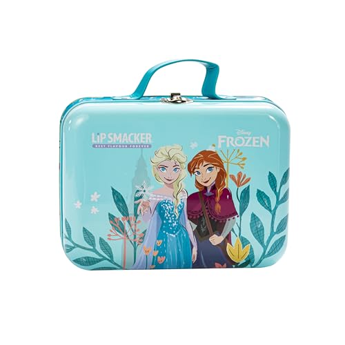 Lip Smacker Frozen Tin Lunch Box, All-in-One Make-up Set für Kinder mit Gesichts-, Lippen- und Nagel-Make-up Inklusive Zubehör für den Perfekten Prinzessinnen-Look von Lip Smacker