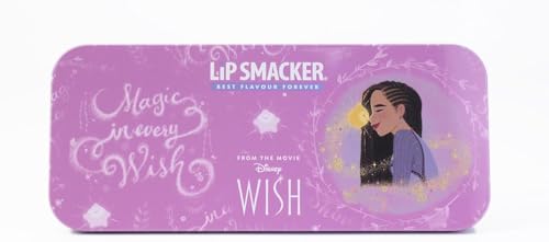 Lip Smacker Wish Lip & Face Tin, Disney Wish Inspiriertes Schminkset für Kinder mit Lipgloss und Cremes in Verschiedenen Farbtönen, inkl. Applikatoren, Disney Prinzessinnen-Geschenke von Lip Smacker