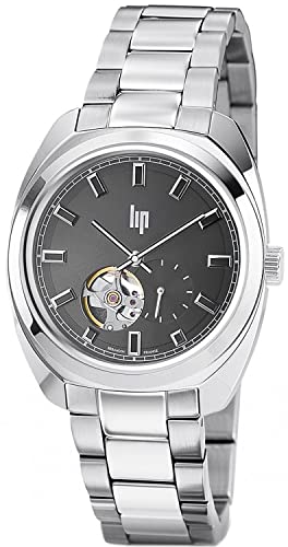 Lip General de Gaulle 39 Coeur battant Herren Uhr analog Automatik mit Edelstahl Armband 671339 von Lip