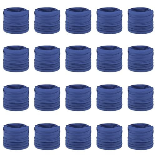 Lipodo 20er Pack Freedom Multifunktionstuch Kopftuch Unisex Sommer Winter Royalblau One Size von Lipodo