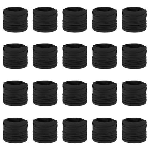 Lipodo 20er Pack Freedom Multifunktionstuch Kopftuch Unisex Sommer Winter schwarz One Size von Lipodo