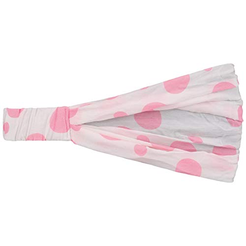 Lipodo 3 in 1 Dots Kinder Haarband mit Gummizug Stirnband waschbar leichtes Kopftuch Bandana Damen Kinder Frühjahr Sommer weiß-pink One Size von Lipodo