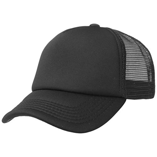 Lipodo 70er Rapper Mesh Cap Damen/Herren - Truckercap aus 100% Polyester - Basecap in Einheitsgröße (55-60 cm) - Schwarz von Lipodo