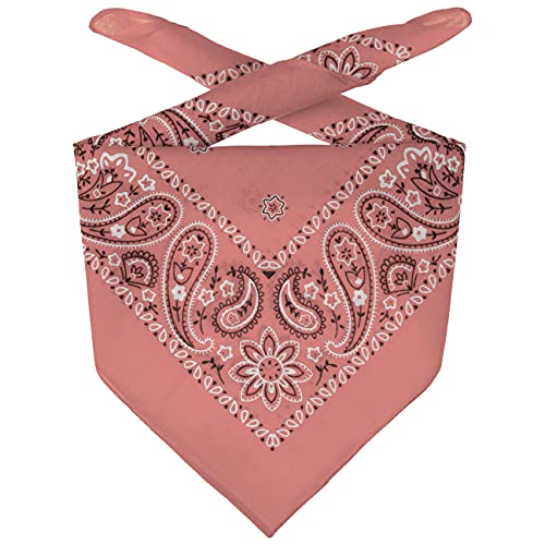 Lipodo Bandana Tuch Damen/Herren/Kinder - Kopftuch in rosa aus 100% Baumwolle - Multifunktionstuch in Einheitsgröße (55 x 55 cm) - vielfältige Tragemöglichkeiten von Lipodo