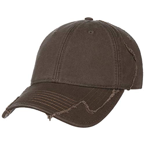 Lipodo Basecap Damen/Herren - Cap 100% Baumwolle - Baseballcap One Size (55-60 cm) - Braun - Used Look von Lipodo