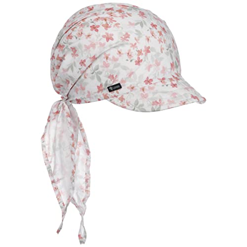 Lipodo Belina Bandana Cap - Sommerlicher Look - Damenbandana mit Schirm - Made in Italy - Geblümt für Frühjahr/Sommer - Damen rot One Size von Lipodo