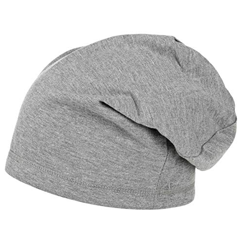 Lipodo Boston Oversize Jerseymütze Oversizemütze Beanie Pull-On Baumwollmütze Indoormütze Mütze für Damen Herren Beanie Pull-On Oversize Winter Sommer (One Size - grau) von Lipodo