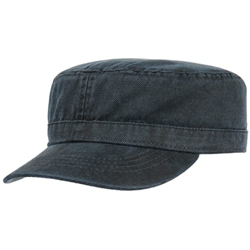 Lipodo Classic Cotton Army Cap Armycap Baumwollcap Damen/Herren - mit Schirm Frühling-Sommer - One Size dunkelblau von Lipodo