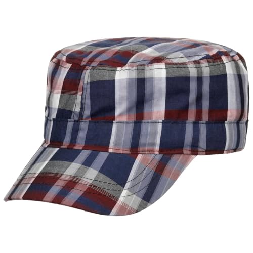 Lipodo Classic Cotton Check Army Cap Verstellbare Kappe Atmungsaktiv Unisex Frühjahr Sommer blau One Size von Lipodo